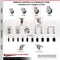 Service Caster 4 Inch 316SS Thermoplastic Rubber Swivel 1-3/8 Inch Expanding Stem Caster Set SCC-SS316EX20S414-TPRB-138-4 - alternate 3